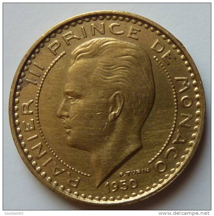 Dix Centimes 1950  Rainier III - 1949-1956 Oude Frank