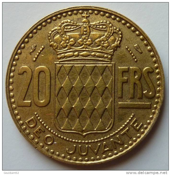 Vingt Centimes 1950  Rainier III - 1949-1956 Francos Antiguos