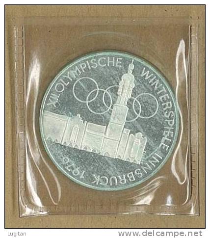 NUMISMATICA - AUSTRIA - 100 SCHILLING - 100 SCELLINI  - ARGENTO - SILVER - PROOF -  UNC - INNSBRUCK WINTERSPIELE - Austria