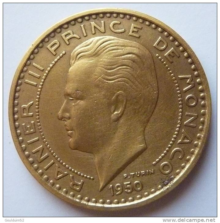 Cinquante Francs 1950 Rainier III - 1949-1956 Oude Frank