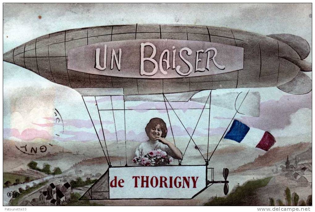 77 UN BAISER AEROPOSTAL DE THORIGNY - Toussus Le Noble