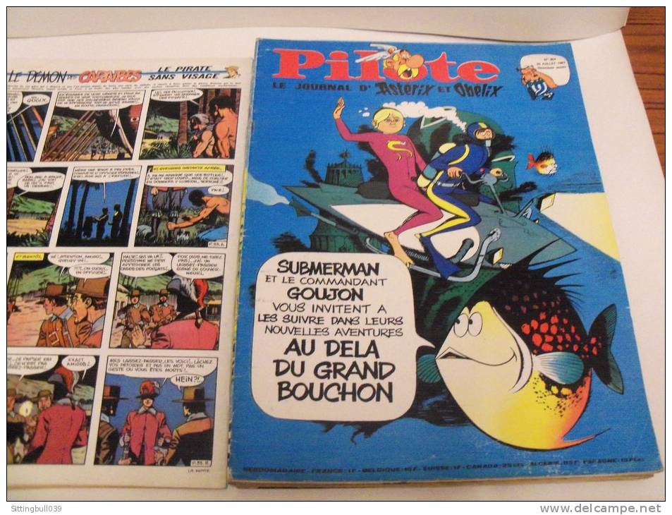 PILOTE, Le Journal D'Astérix Et D'Obélix. 1967. 10 N°s. Correspondance Reliure éditeur N° 37. Avec Pilotoramas. - Pilote