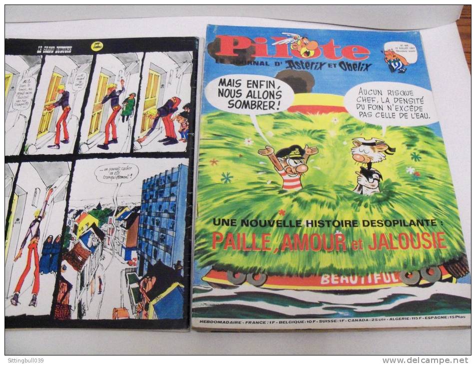 PILOTE, Le Journal D'Astérix Et D'Obélix. 1967. 10 N°s. Correspondance Reliure éditeur N° 37. Avec Pilotoramas. - Pilote