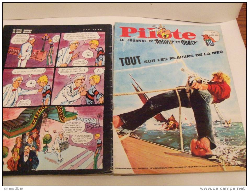 PILOTE, Le Journal D'Astérix Et D'Obélix. 1967. 10 N°s. Correspondance Reliure éditeur N° 37. Avec Pilotoramas. - Pilote