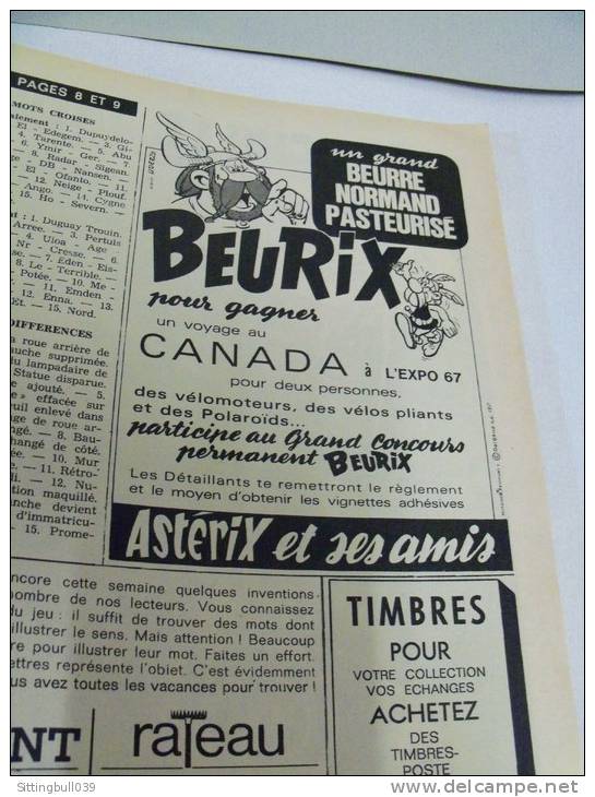 PILOTE, le journal d'Astérix et d'Obélix. 1967. 10 N°s. Correspondance Reliure éditeur N° 37. Avec Pilotoramas.