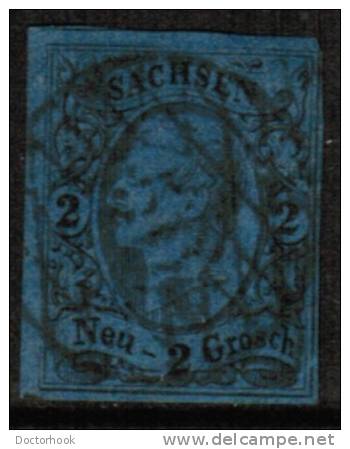 SAXONY   Scott #  11  VF USED - Saxony