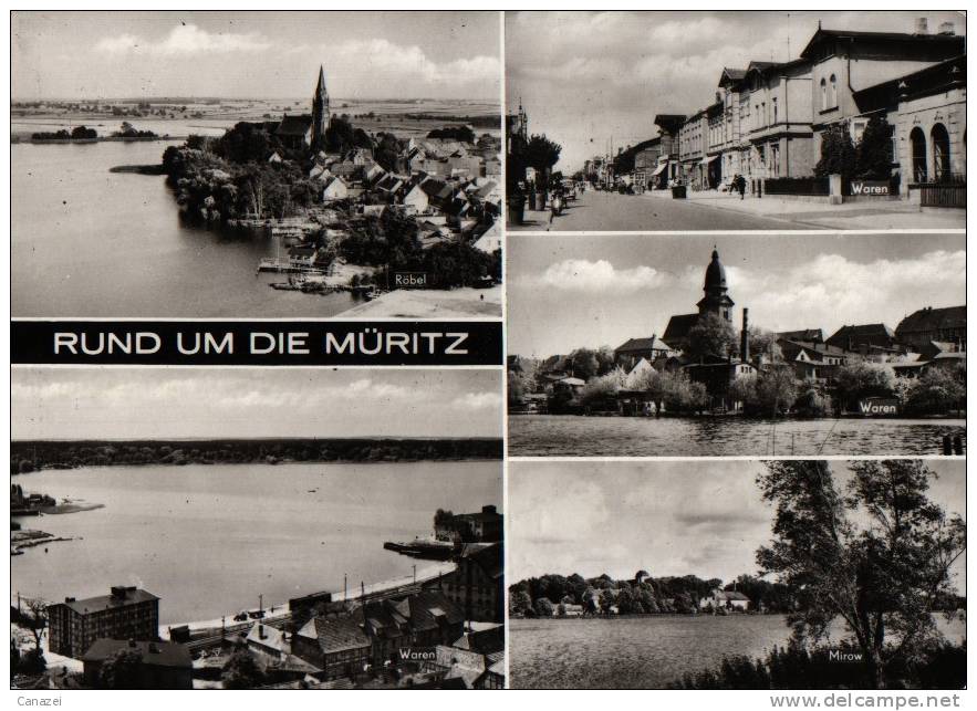 AK Rund Um Die Müritz: Röbel, Waren, Mirow, 1977 - Waren (Mueritz)