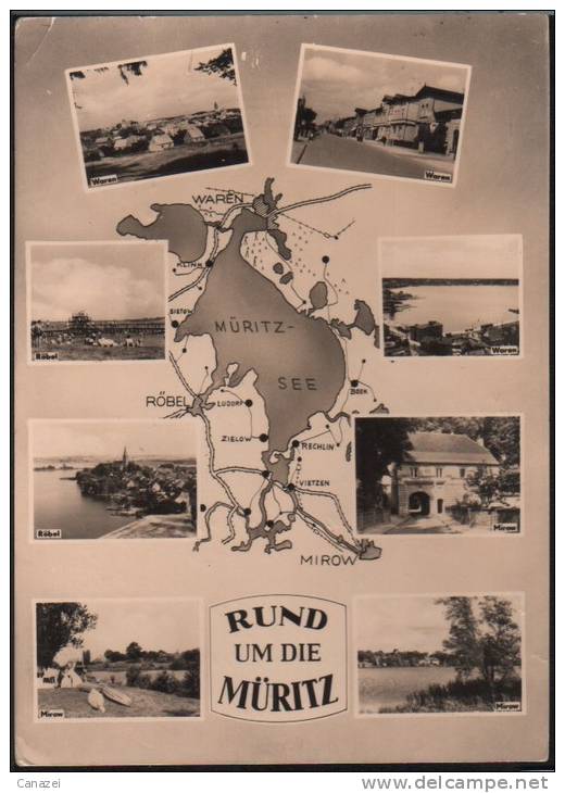 AK Rund Um Die Müritz: Waren, Röbel, Mirow, 1963 - Waren (Mueritz)