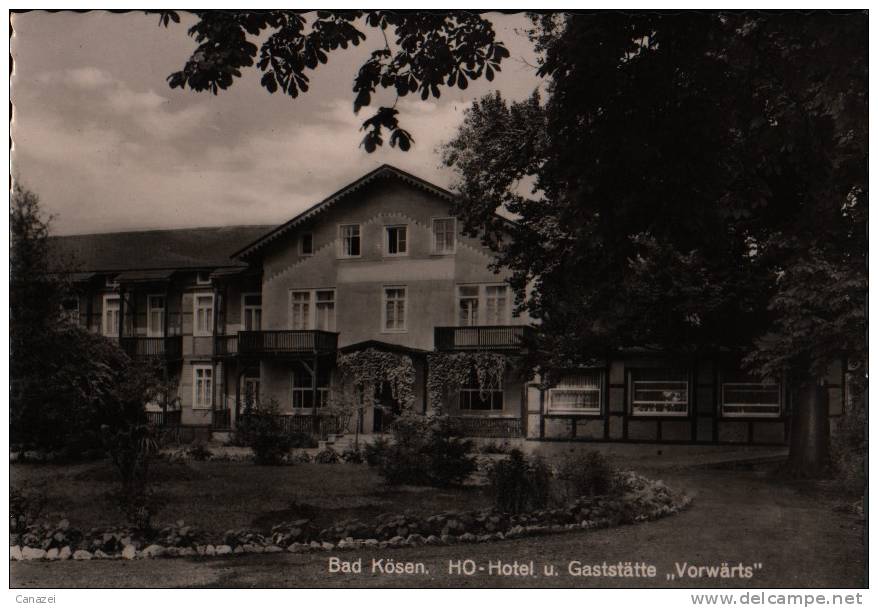 AK Bad Kösen, HO-Gaststätte Und Hotel "Vorwärts", Um 1962 - Bad Kösen