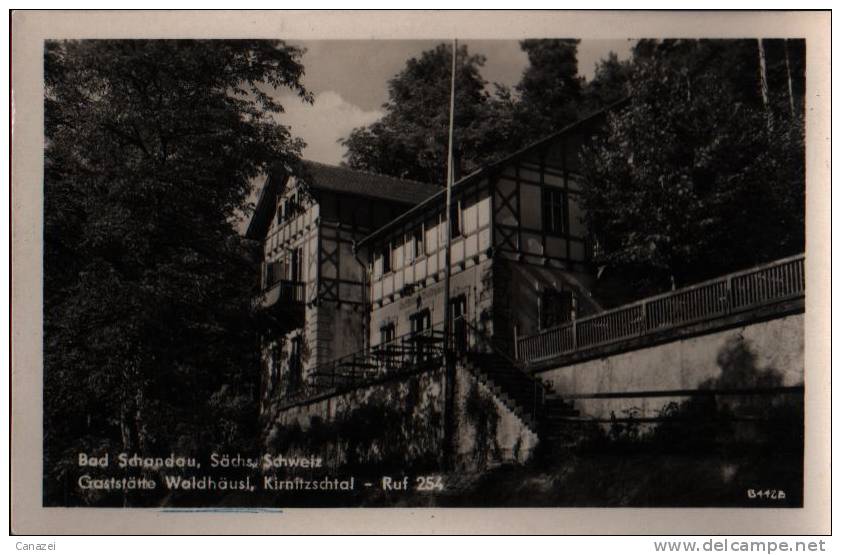 AK Bad Schandau, Gaststätte Waldhäus'l, 1956 - Bad Schandau