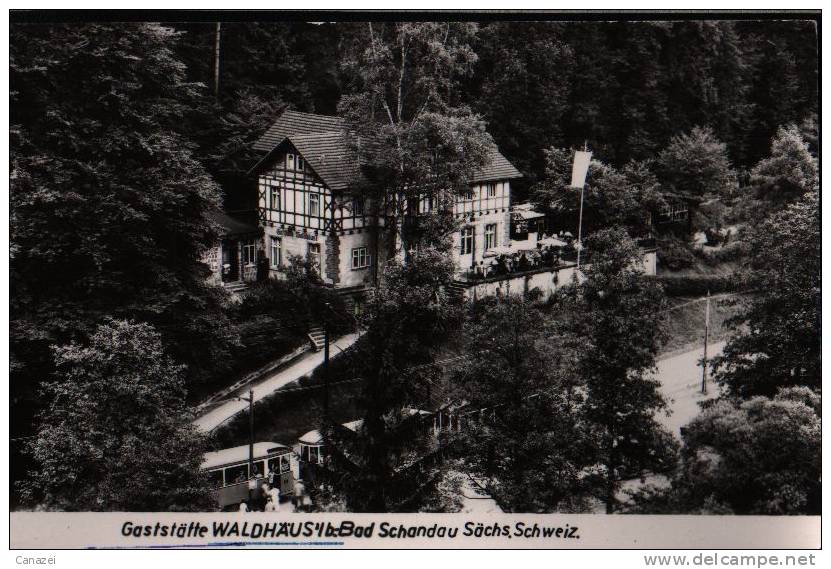 AK Bad Schandau, Gaststätte Waldhäus'l, Handabzug 1962 - Bad Schandau