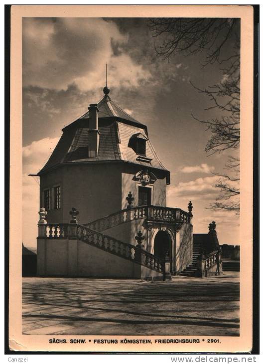 AK Festung Königstein, Friedrichsburg, 1955 - Koenigstein (Saechs. Schw.)