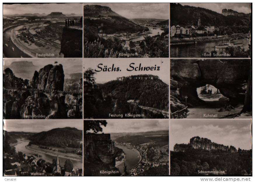 AK Sächsiche Schweiz- Bastei, Königstein, Kuhstall 1961 - Koenigstein (Saechs. Schw.)