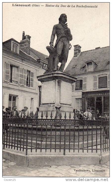 60 LIANCOURT - Statue Du Duc De La Rochefoucauld - Liancourt