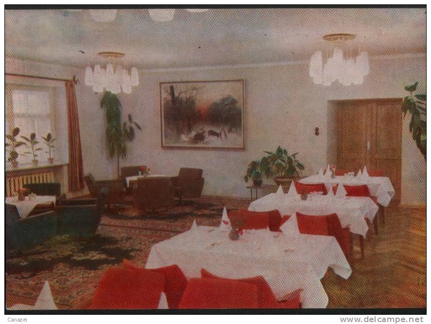 AK Moritzburg, Historische Gaststätte "HO Waldschänke", Rotes Zimmer, 1969 - Moritzburg