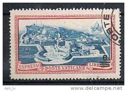 Vatikan, 1945 Eilmarke 6 Auf 3.50 Lire, MiNr. 124 Gestempelt (a130709) - Used Stamps