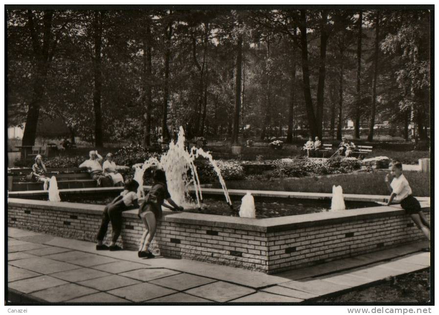 AK Zittauer Gebirge, Höhenluftkurort Lückendorf, Springbrunnen Im Kurpark, 1971 - Oybin