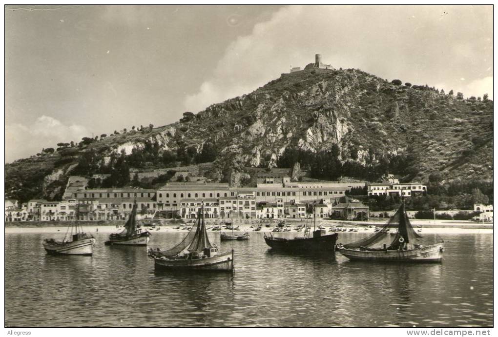 ESPAGNE..BLANES......CPSM ..CASTILLO SAN JUAN Y EL PUERTO..........L OT  D84 - Gerona