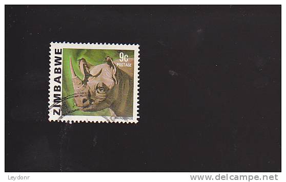 Zimbabwe - Black Rhinoceros -scott # 419 - Zimbabwe (1980-...)