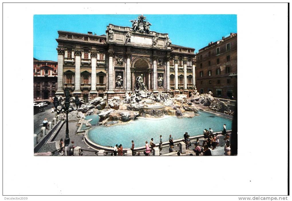 ZS21565 Roma Fontana Di Trevi Not Used Perfect Shape Back Scan Available At Request - Fontana Di Trevi