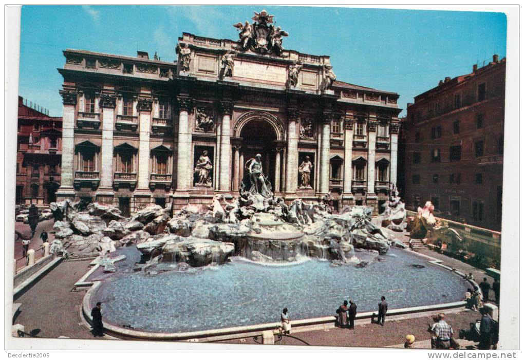 ZS21569 Roma Fontana Di Trevi Not Used Perfect Shape Back Scan Available At Request - Fontana Di Trevi