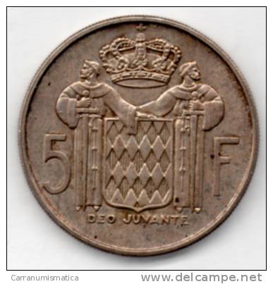 MONACO 5 FRANCHI 1966 AG - 1960-2001 Nouveaux Francs