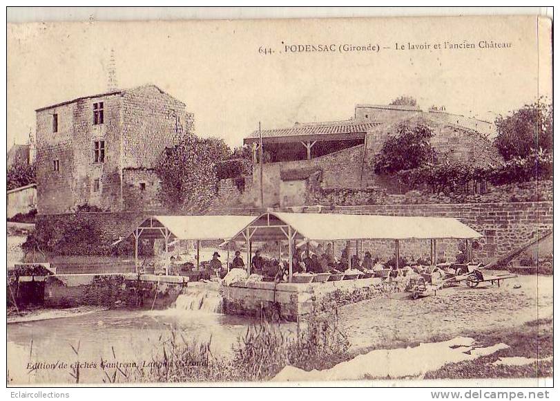 Podensac     Le Lavoir Et Le Château - Other & Unclassified