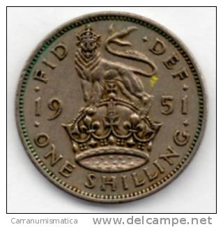 GRAN BRETAGNA 1 SHILLING 1951 - I. 1 Shilling