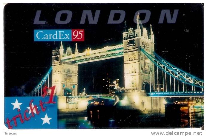 TARJETA DE ESTADOS UNIDOS DE CARDEX 95 (LONDRES) - Otros & Sin Clasificación