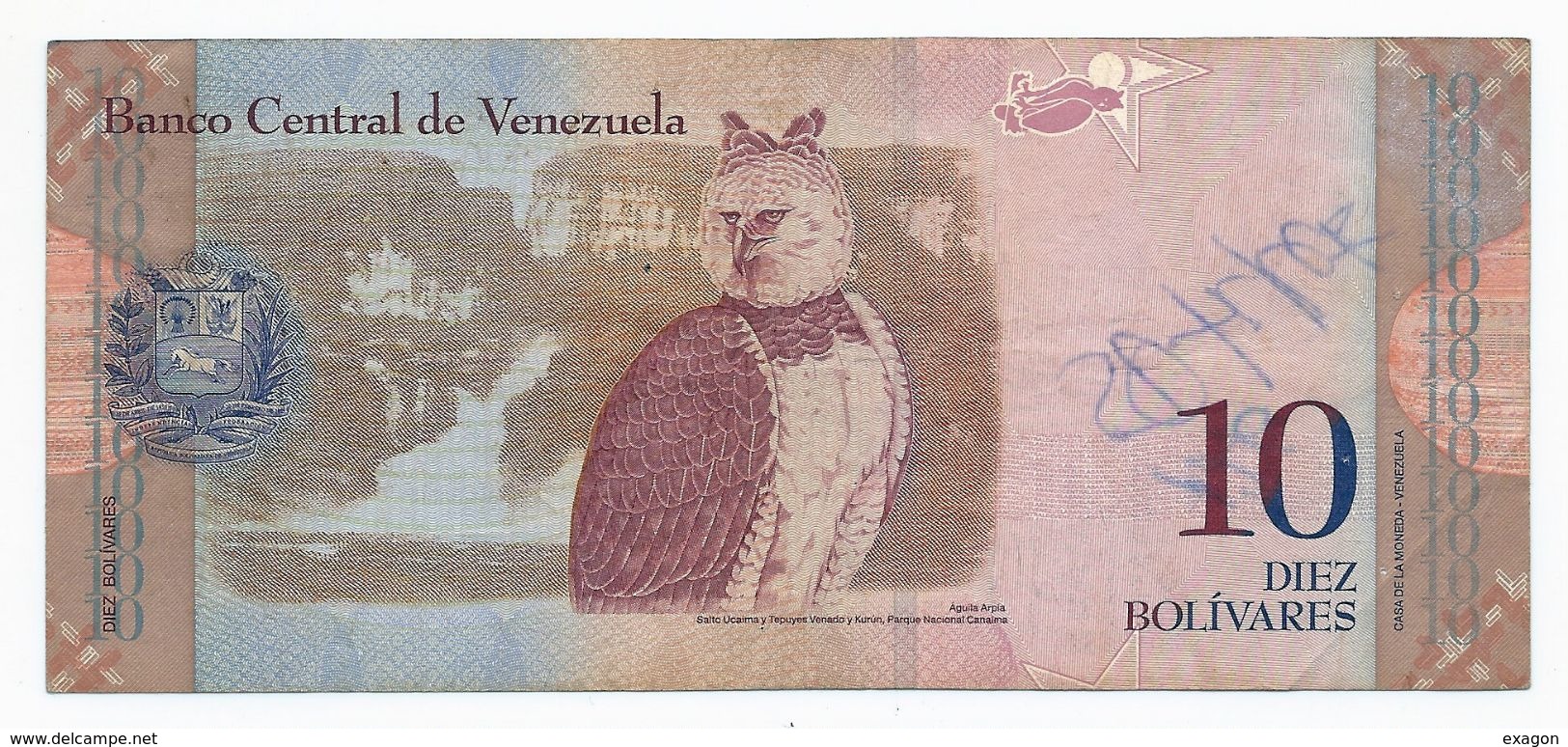 Lotto Di N. 2  Banconote  Del VENEZUELA  Da 5 E Da 10 Bolivares  - Anno 2007. - Venezuela