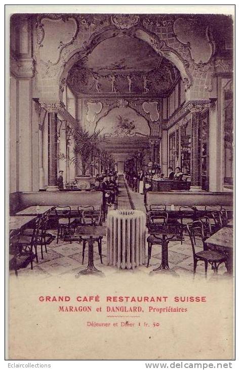 Bordeaux   33     Grand Café  Restaurant  Suisse Maragon Et Danglard    Dos Vierge - A Identifier