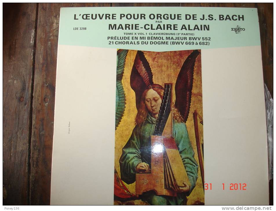 J.S Bach,l'Oeuvre Pour Orgue,par Marie-Claire Alain, 331/3 Erato - Formats Spéciaux