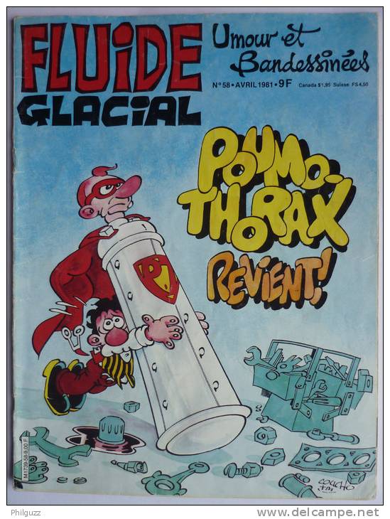 Magazine FLUIDE GLACIAL N° 58 1981 (1) - Fluide Glacial