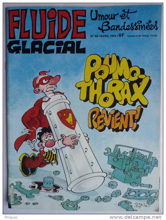 Magazine FLUIDE GLACIAL N° 58 1981 (2) - Fluide Glacial