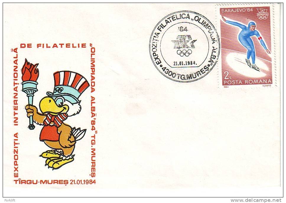 Olympic, Sarajevo 1984, Stamps Exhibition Tg.Mures, Speed Skating - Winter 1984: Sarajevo