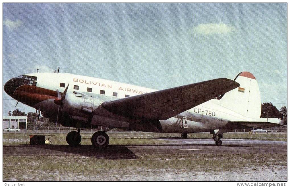 Bolivian Airways Curtiss C - 46 Commando Unused - 1946-....: Ere Moderne