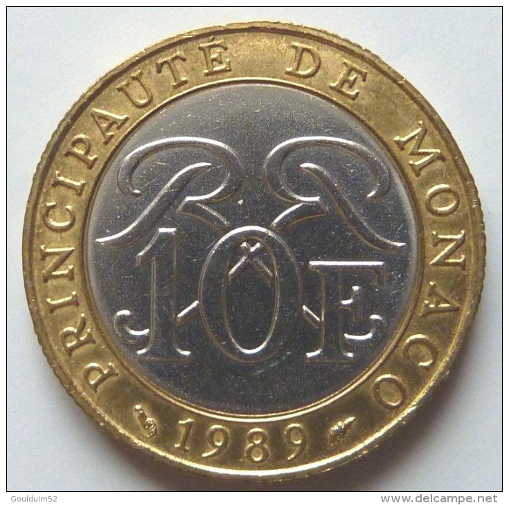 Dix Francs 1989 Sceau Des Grimaldi - 1960-2001 Nouveaux Francs