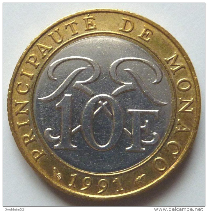 Dix Francs 1991 Sceau Des Grimaldi - 1960-2001 Nouveaux Francs