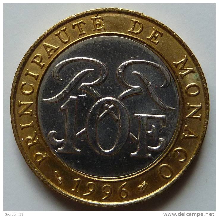 Dix Francs 1996    Sceau Des Grimaldi - 1960-2001 Neue Francs