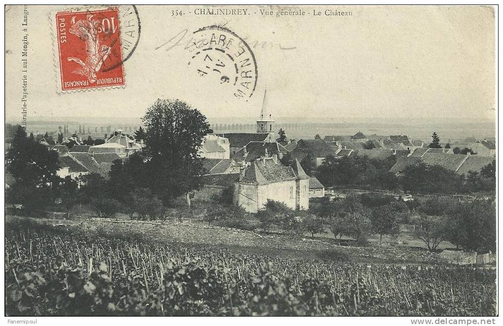 CHALINDREY.   Vue Générale - Le Château - Chalindrey