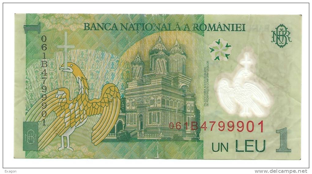 Banconota Da  1  LEU  ROMANIA - Anno 2005 - Romania