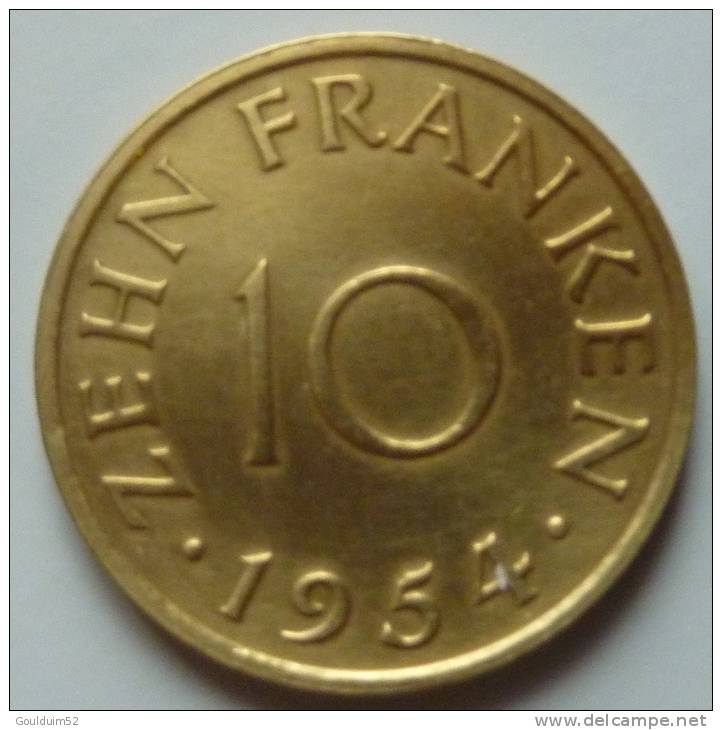 Dix Franken 1954 - 10 Franchi