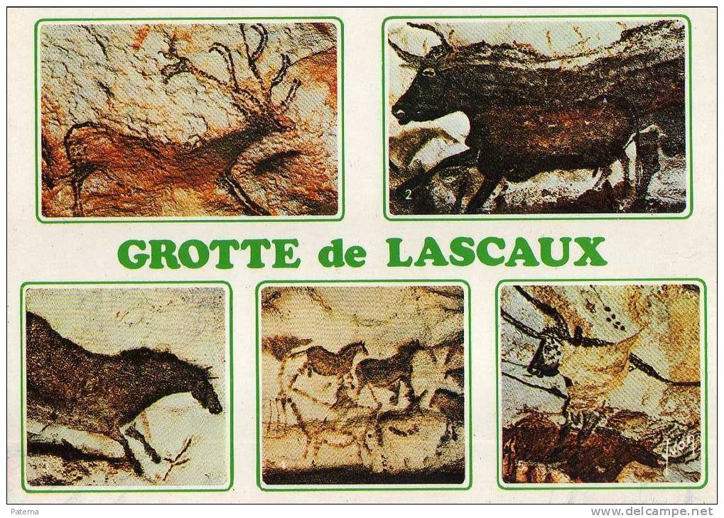 Postal Grotte De Lascaux, Pinturas Rupestres, Arqueología,Francia,  , Post Card - Antichità