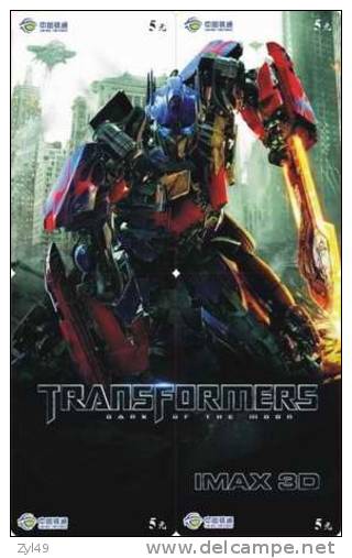 M03879 China phone cards Transformers puzzle 44pcs