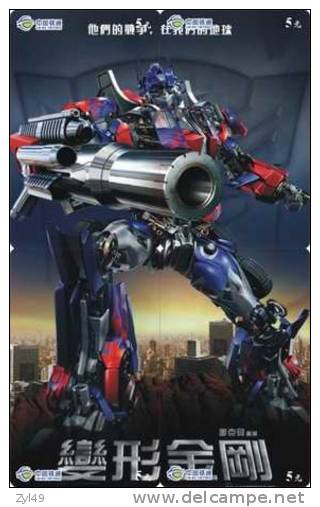 M03879 China phone cards Transformers puzzle 44pcs