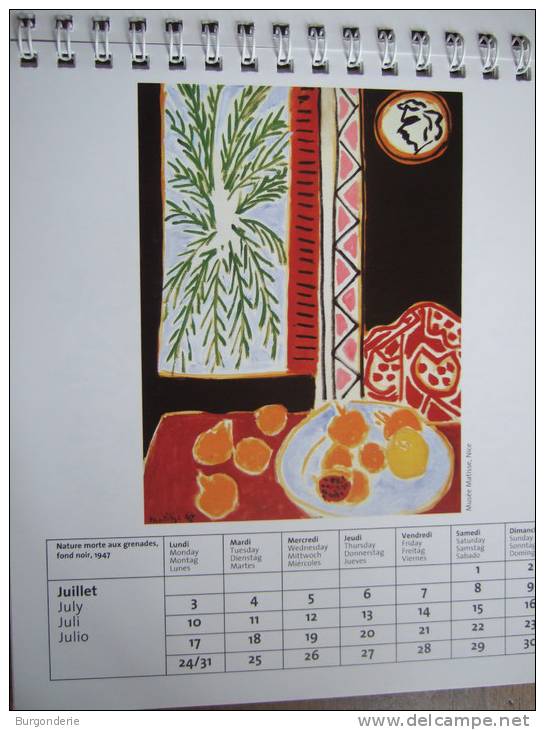 TRES JOLI CALENDRIER CHEVALET / MATISSE / 2006 / EDITIONS DU DESASTRE - Petit Format : 2001-...