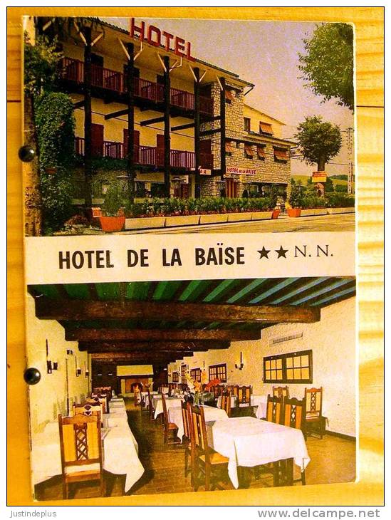 GERS 32 VIC  FEZENZAC SAINT JEAN POUTGE HOTEL RESTAURANT DE LA BAISE 2 CARTES 4 PAGES SCAN R/V - Vic-Fezensac