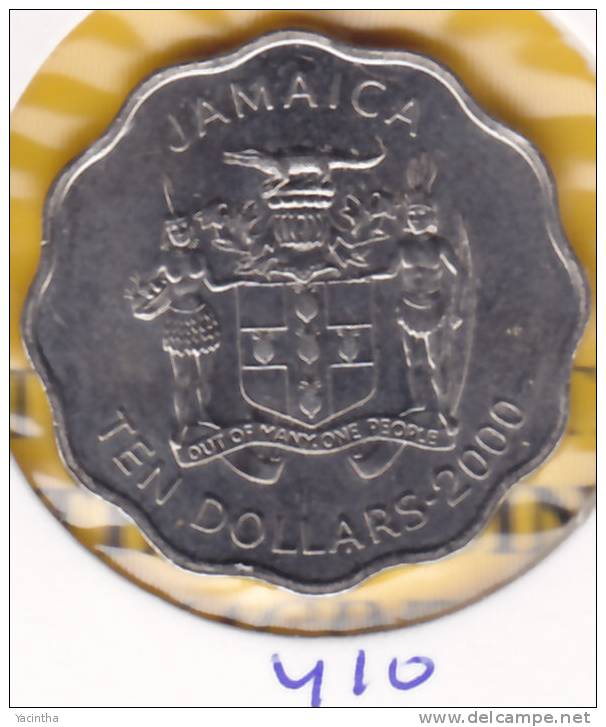@Y@  Jamaica 10 Dollar   2000     (410) - Jamaique