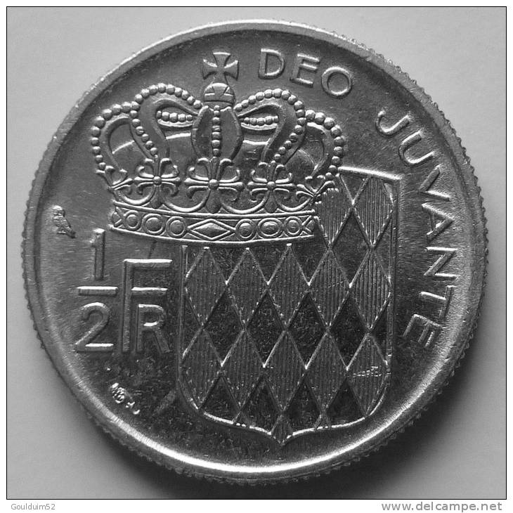1/2 Franc 1968 Rainier III - 1960-2001 Nouveaux Francs