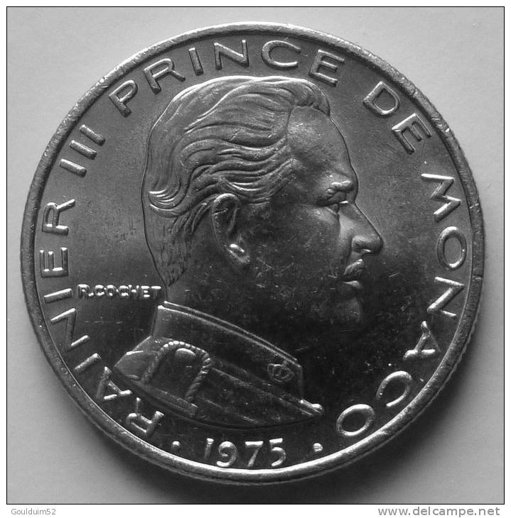 1/2 Franc 1975    Rainier III - 1960-2001 Nouveaux Francs